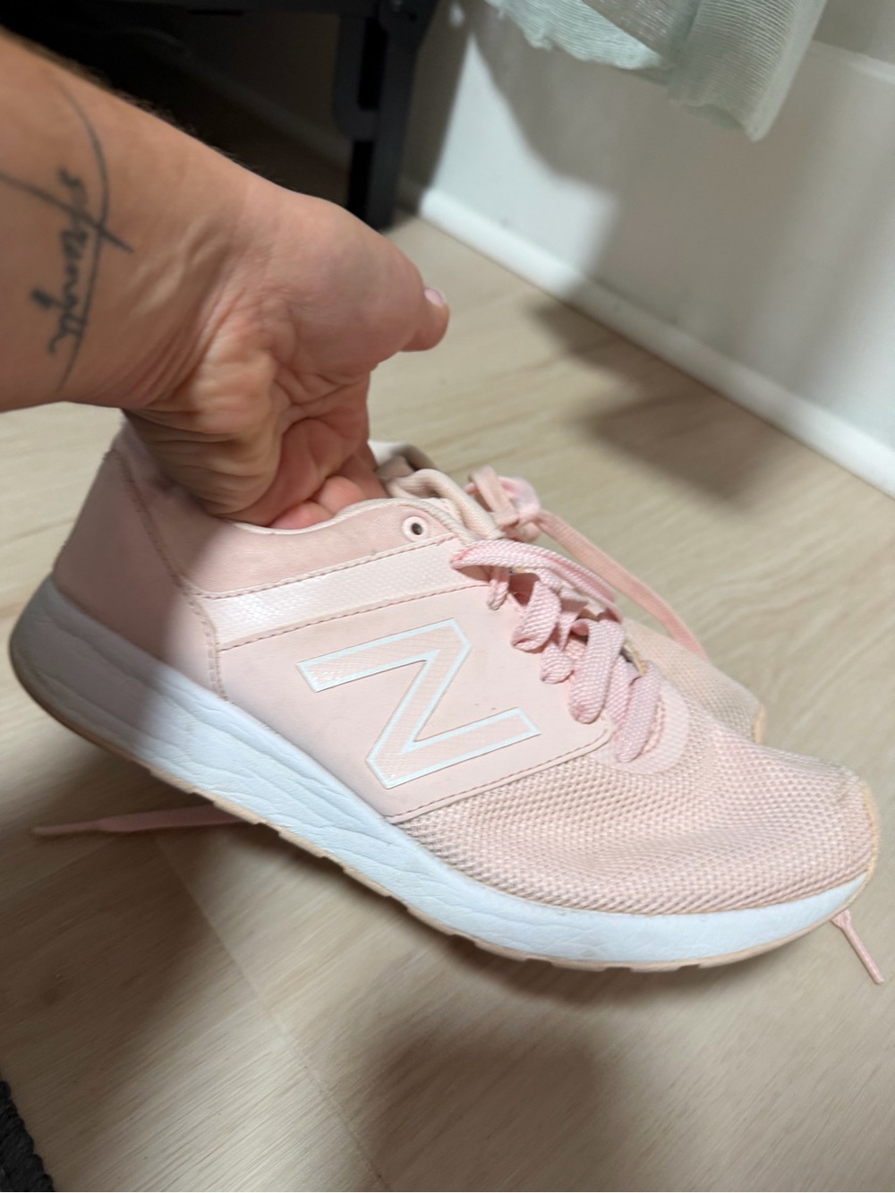 New Balance Pale Pink Women's Athletic Sneakers